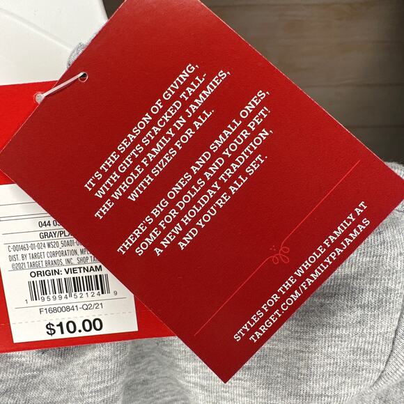 Wondershop "Merry & Bright" Gray Men's Holiday Sleep Shirts Size Small New - Picture 7 of 9